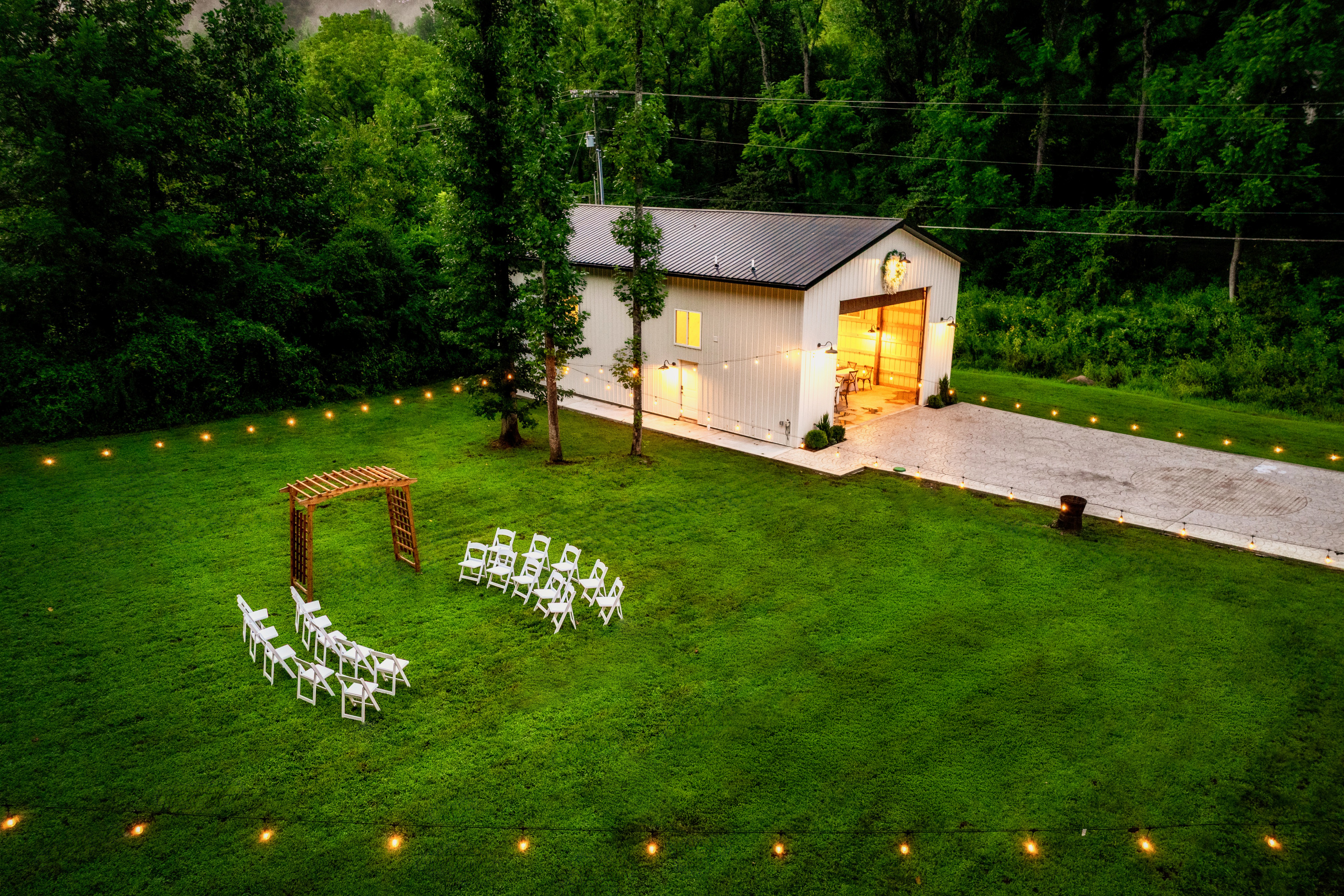 Covered barn area